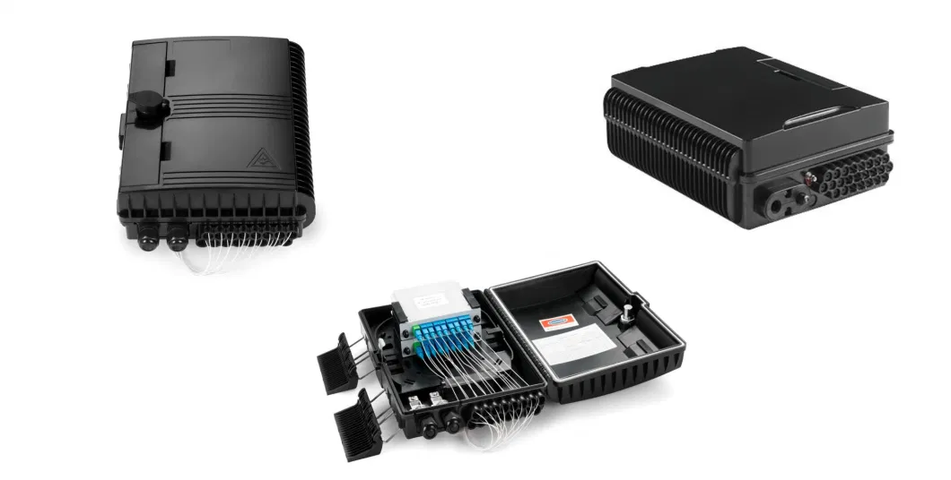 Waterproof IP68 1 in/8 Ports out Terminal Junction Box with Splice Tray and Cable Management System