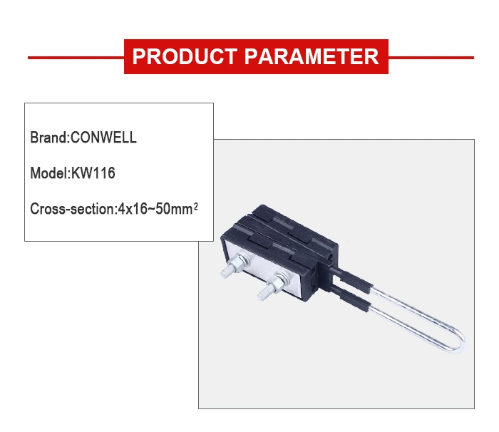Strong Springs Aluminium Alloy and Plastic Suspension Tension Opgw Aerial Anchoring Clamp for ABC