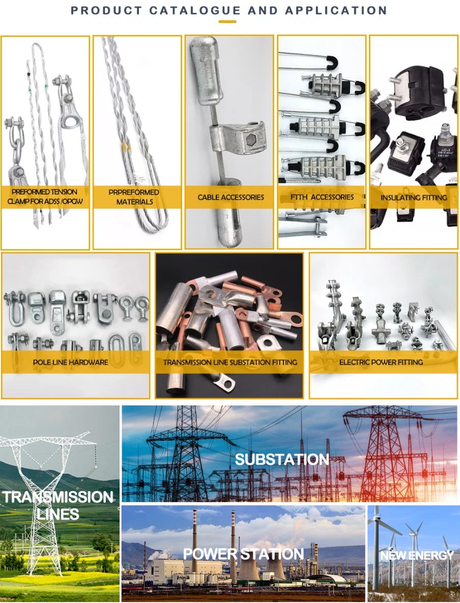 ADSS Tangent Suspension Clamp Fibre Optic Cable Accessories