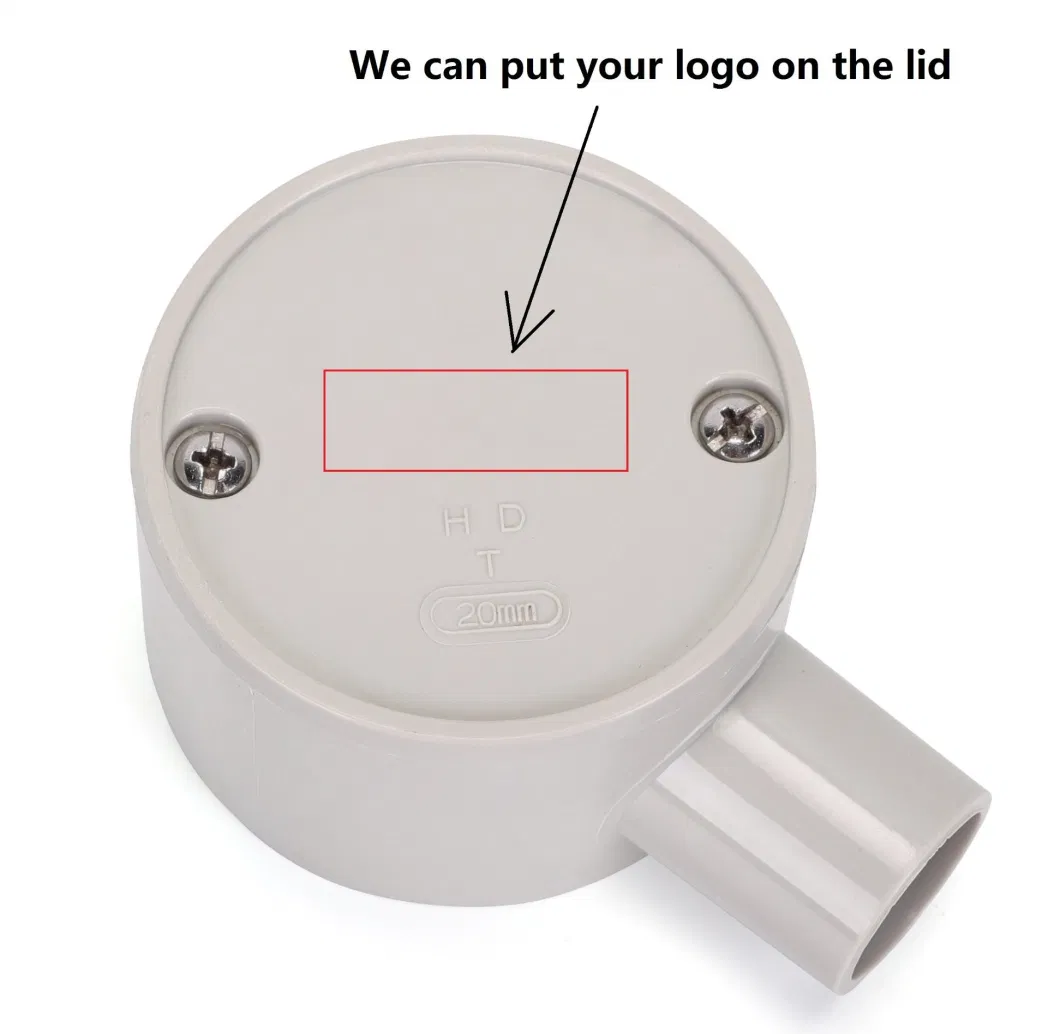 LSZH Conduit Fitting Cable Round Electrical Junction Box in Wall