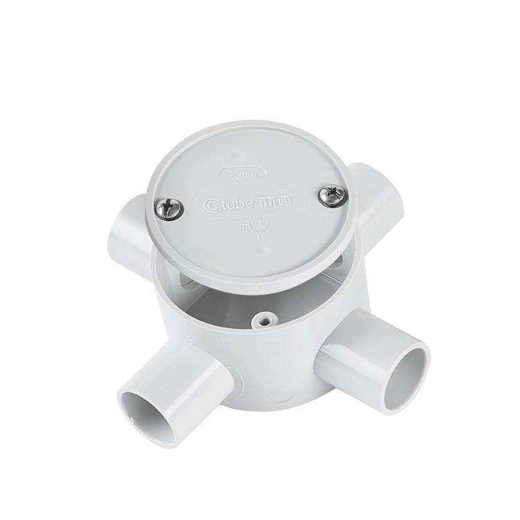 LSZH Conduit Fitting Cable Round Electrical Junction Box in Wall