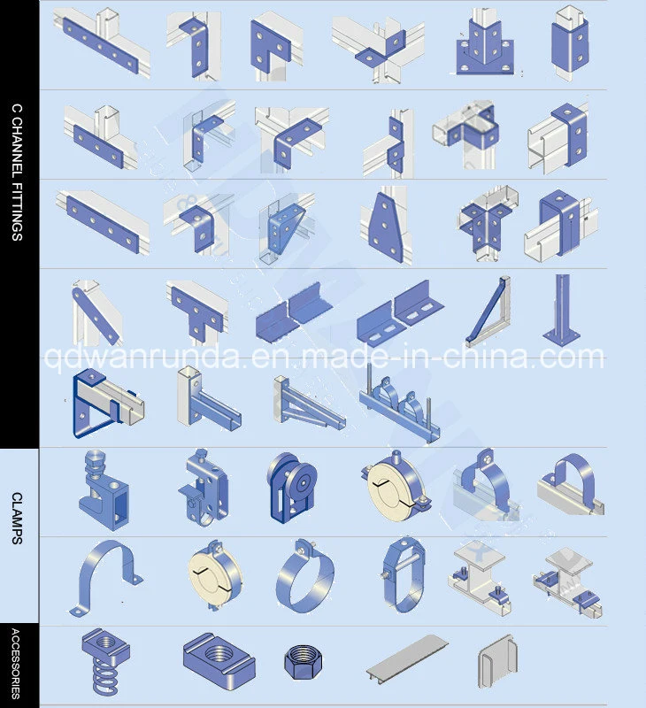 Mild Steel Slotted Support Channel Unistrut Channel