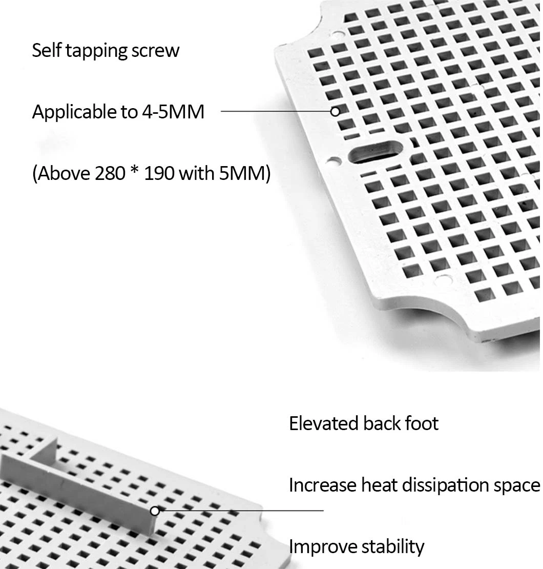 PC Waterproof Box Supporting Bottom Plate Junction Box Plastic Plate Cable Junction Box Bottom Plate