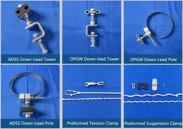 PA2000 ADSS Cable UV Resistant Preformed Tension Clamp Anchoring Clamp