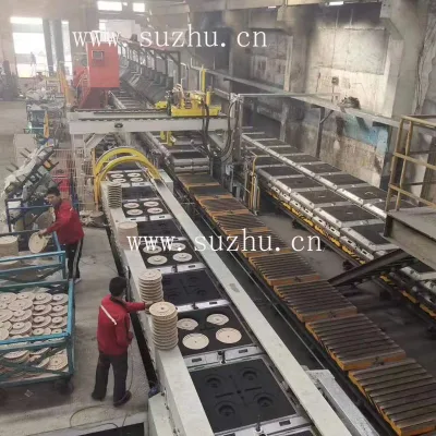  Static Pressure Horizontal Automatic Green Sand Molding Line, Foundry Machinery