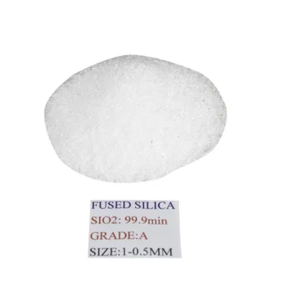  Grade B Fused Silica Sand 1-0.5mm Sio2 99.8% for Shell Material in Precision Casting