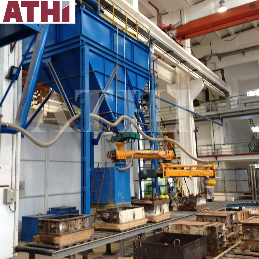 Foundry Phenolic Resin Sand Furan Resin Sand Reclamation Production Line with High Efficiency Rotor Sand Mixer