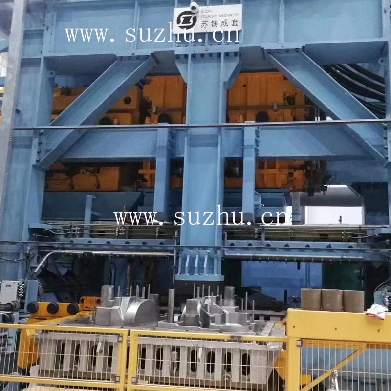 Static Pressure Horizontal Automatic Green Sand Molding Line, Foundry Machinery