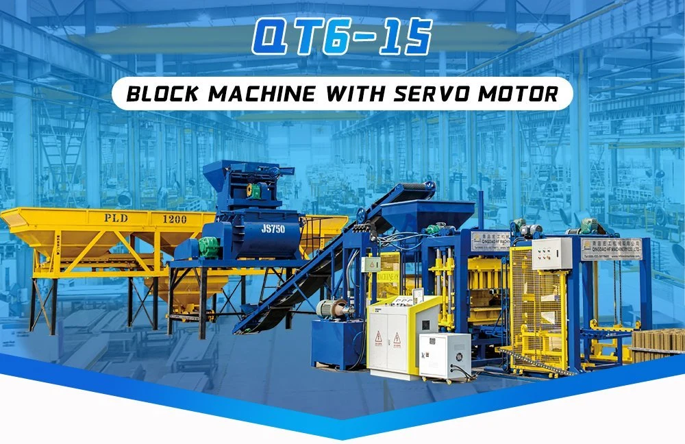 Qt6-15 Fully Automatic Concrete Hollow Paver Brick Making Machinery Block Moulding