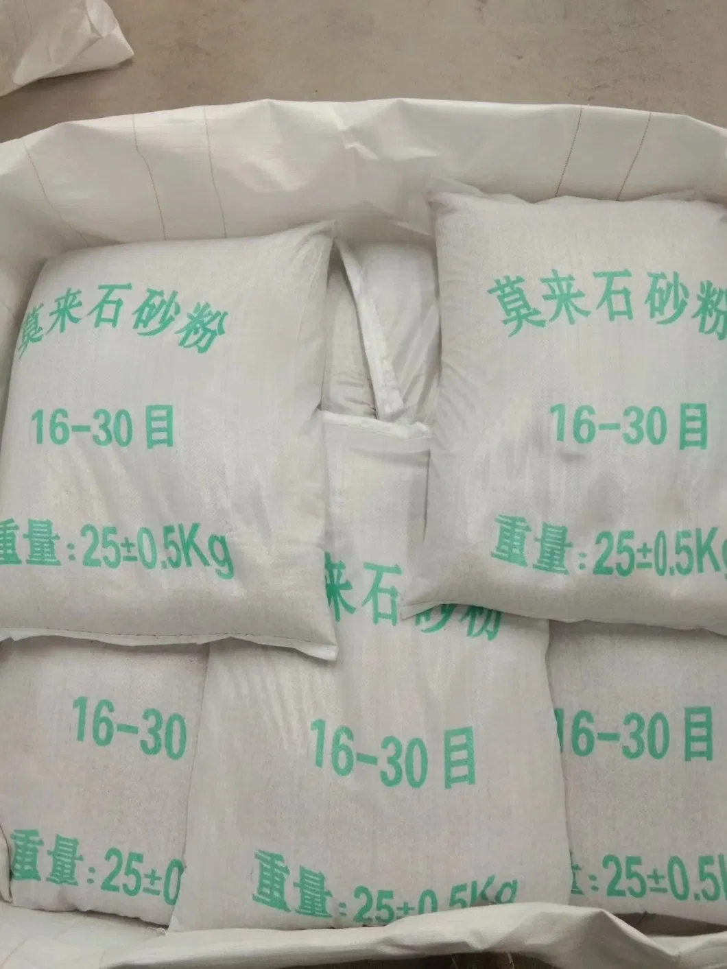 China Supplier 16-30 Mesh, 30-80mesh, 80-120mesh, 200mesh, 325mesh Mullite Sand for Investment Precion Casting