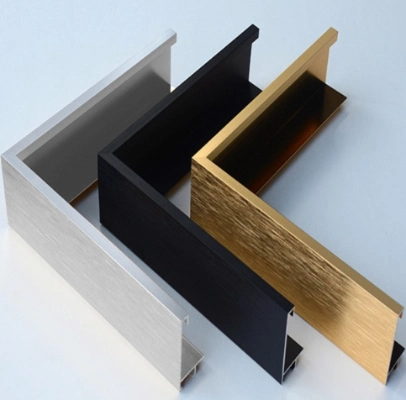 Various Surfaces Mirror Picture Frame Alulminum Mouldings