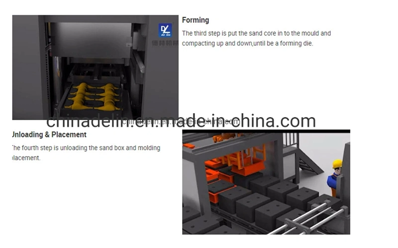 Foundry Molding Machine, Automatic Flaskless Green Sand Moulding Machine