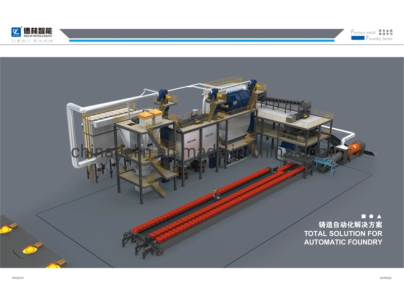 Cast Iron Metal Moulding Machine, Sand Green Casting Machine