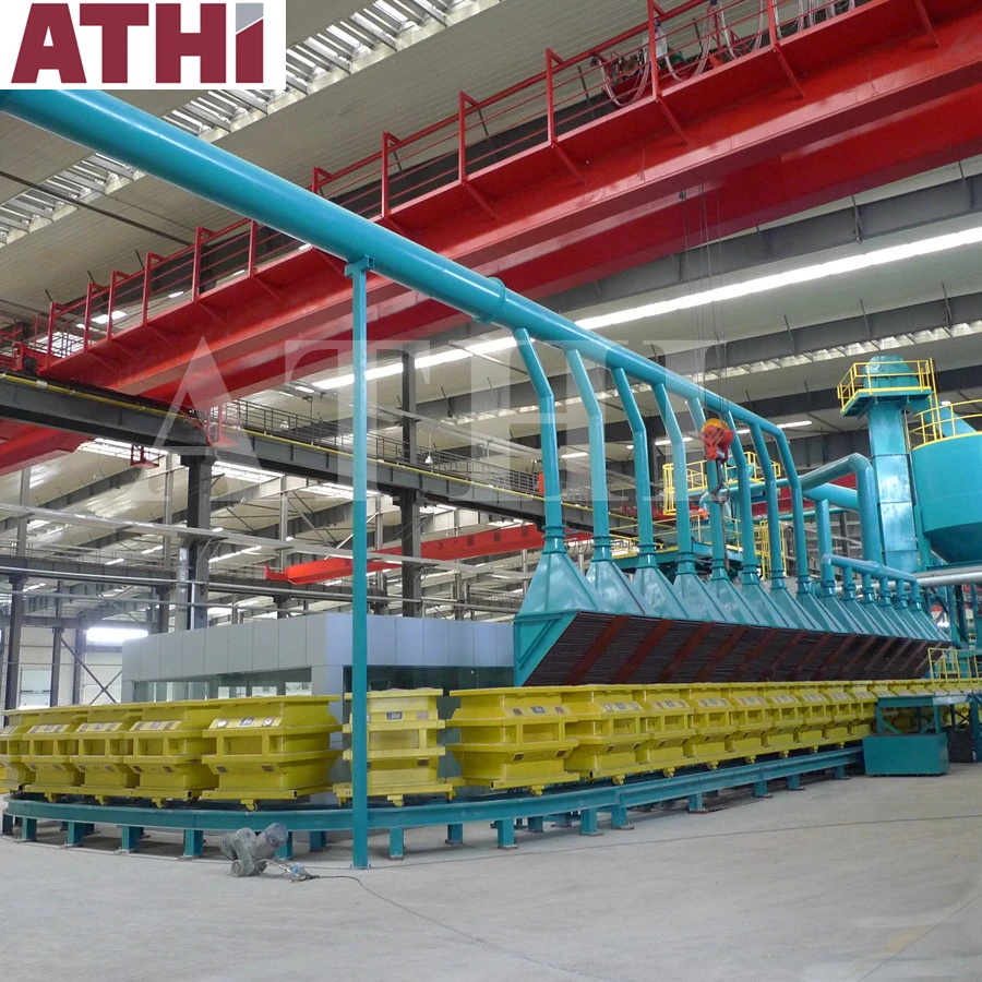 Foundry Phenolic Resin Sand Furan Resin Sand Reclamation Production Line with High Efficiency Rotor Sand Mixer