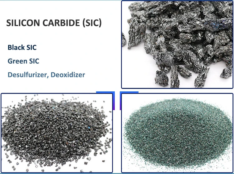 High Temperature Resistant Refractory Black Silicon Carbide Sand for Metallurgical Deoxidizer