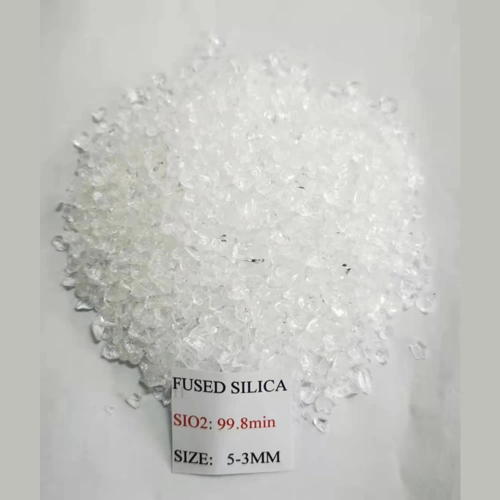 Sio2 99.8% Fused Quartz Sand&Lump for Fine Casting with Best Price