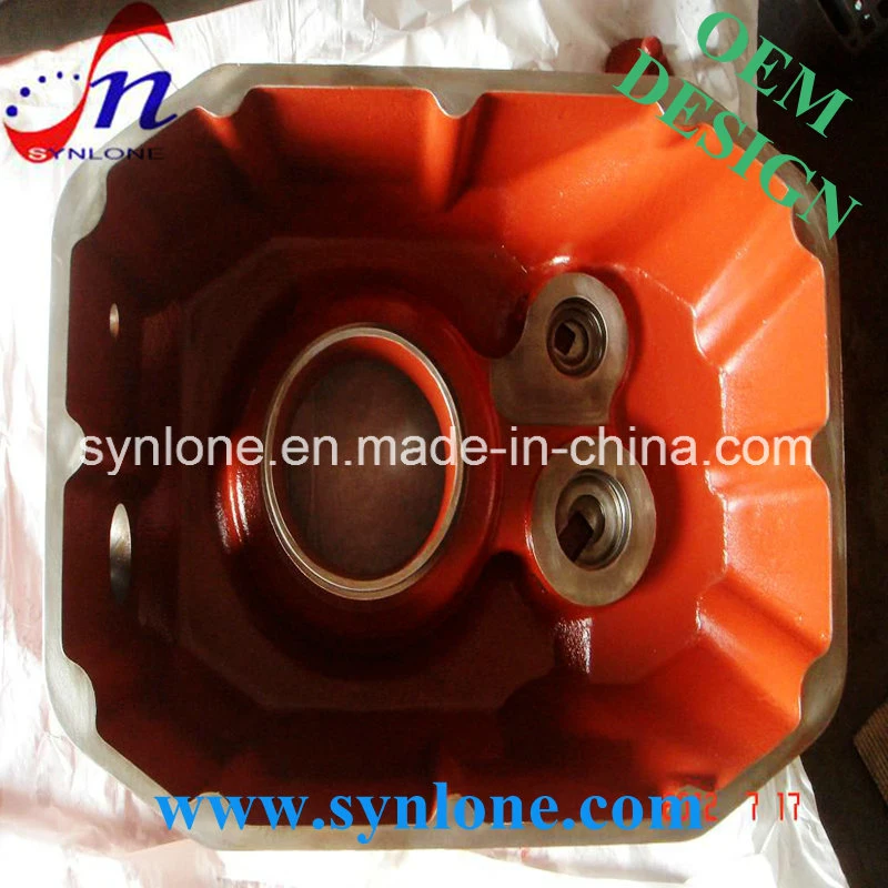 Sand Casting Painted Red Gear Box Housing