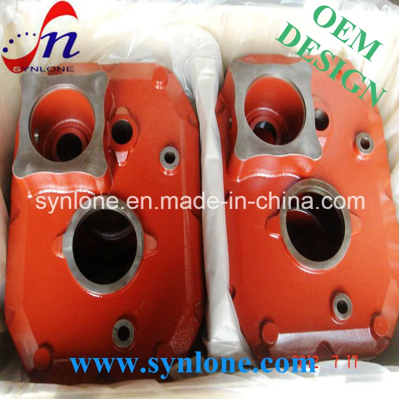 Sand Casting Painted Red Gear Box Housing