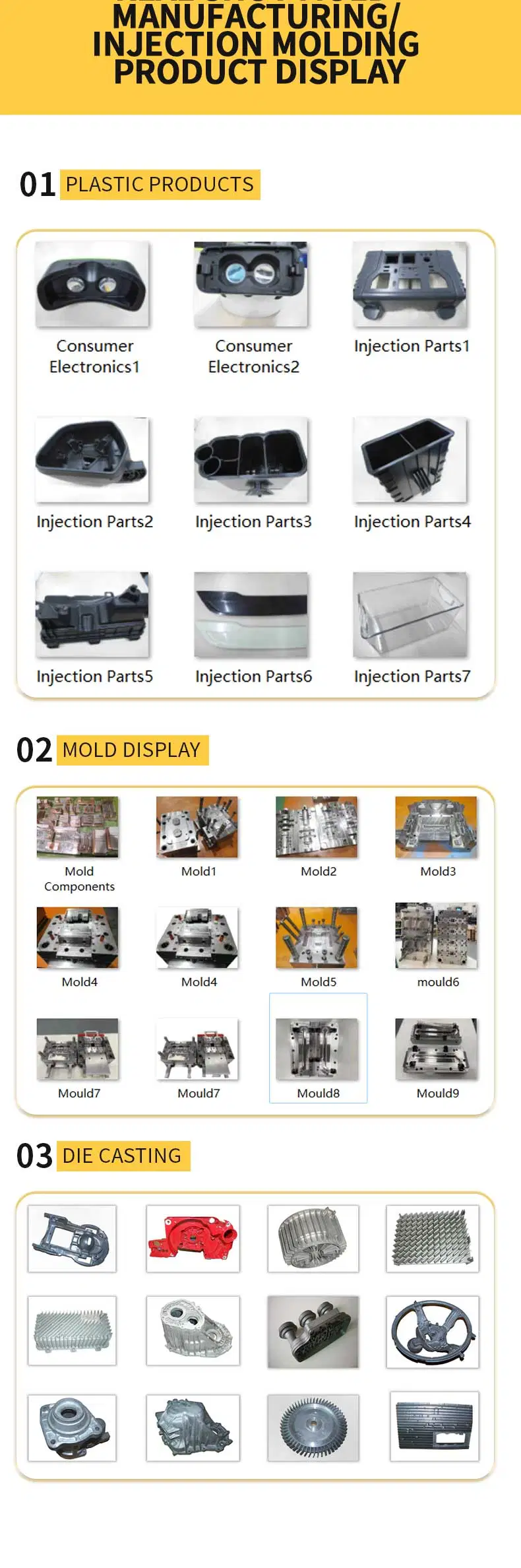 Automotice Electronic Home Aircraft Medical Industry Product Mold Making