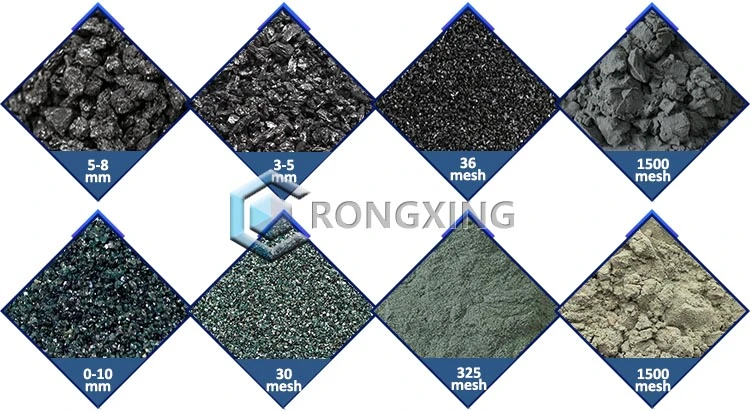 High Temperature Resistant Refractory Black Silicon Carbide Sand for Metallurgical Deoxidizer