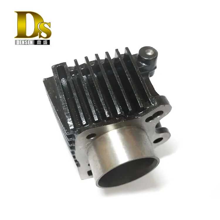 Densen Customized Carbon Steel Wcb Sand Casting and Surface Electrophoresis Engine Cylinder Block for Motorcycle