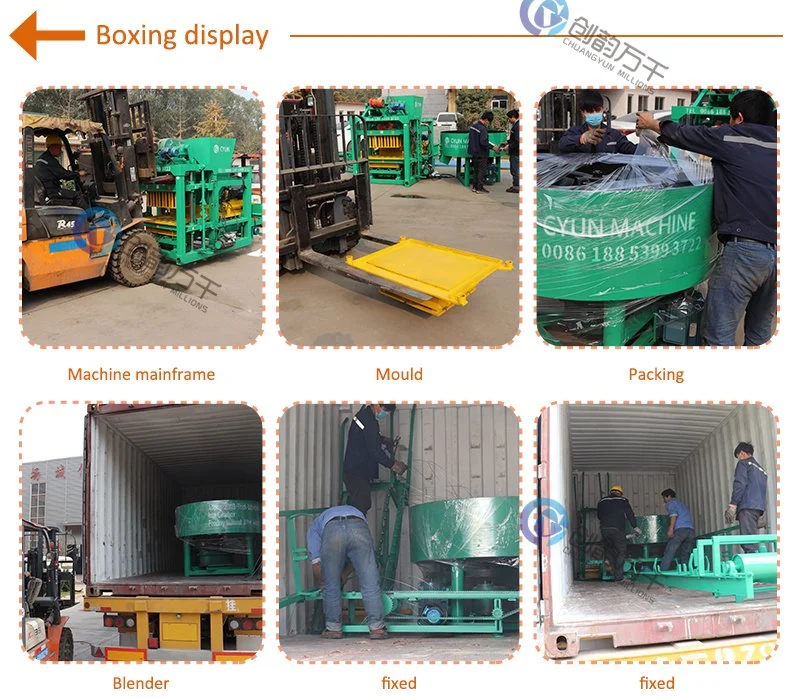 4-25 Automatic Hydraulic Sand Fly Ash Paving Interlocking Cement Brick Block Molding Machine