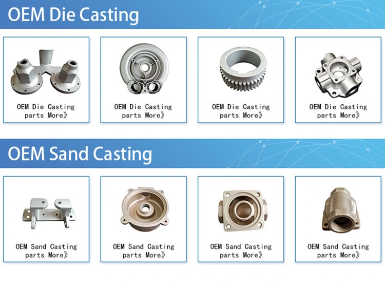 OEM Grey Iron Casting/Ductile Iron Casting/Steel/Aluminum Die Casting/Shell Mold/Clay Sand Casting/Green Sand Casting