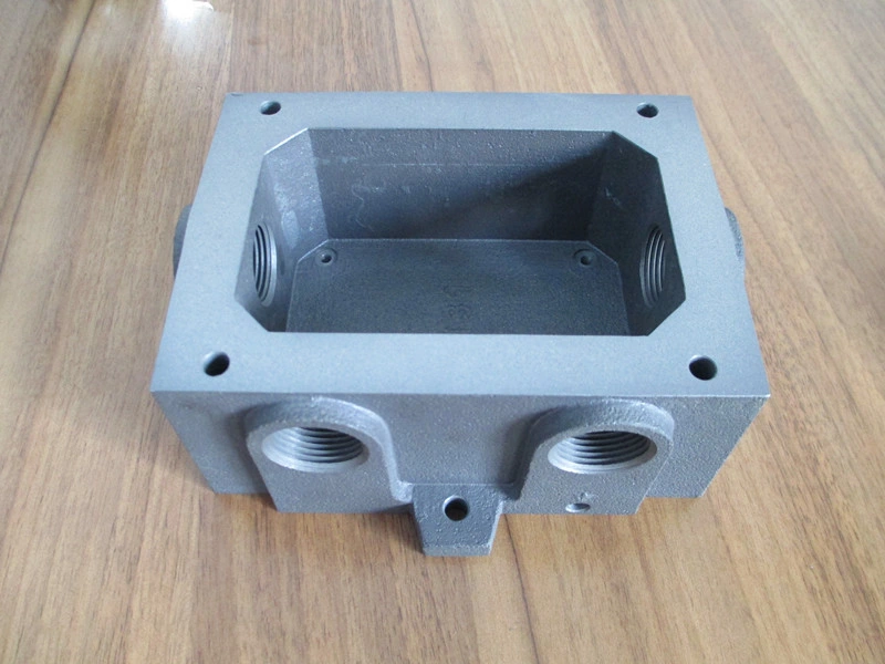 Foundry Ductile Gray Iron Steel Green Sand Casting for Gearbox Powder Coated