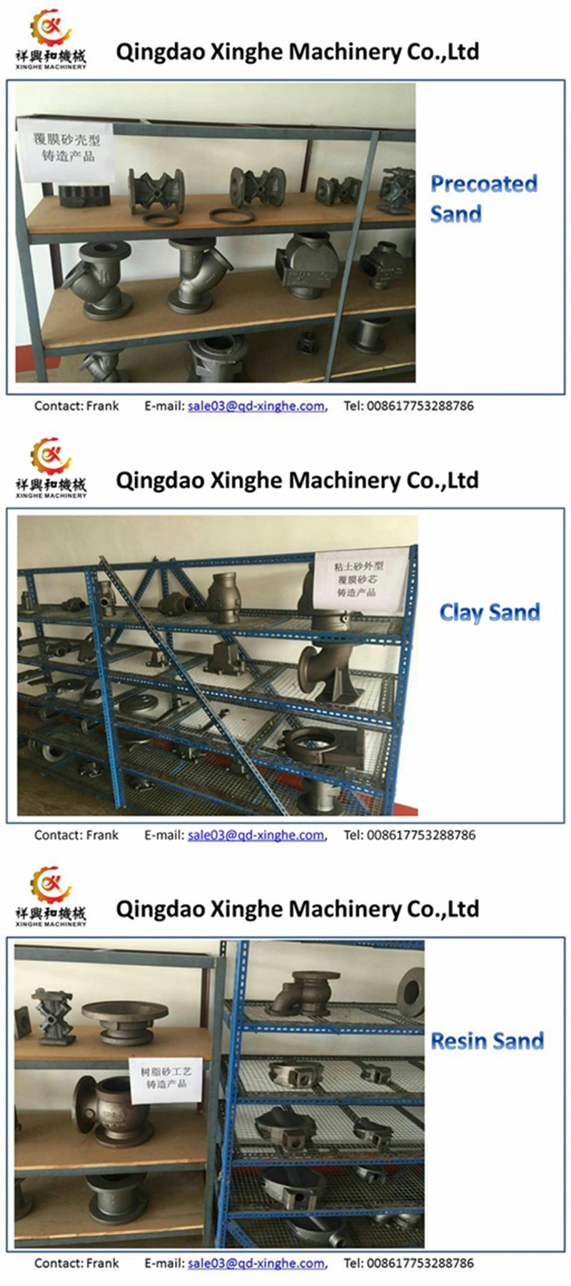 OEM Qingdao Manufacturing Clay Sand Casting Process