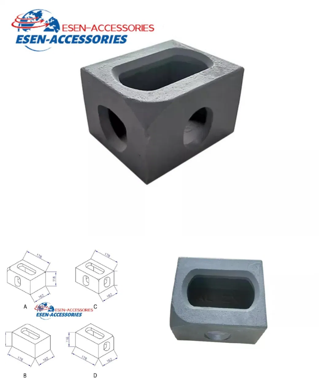 ISO 1161 Standard Shipping Container Accessories Corner Casting