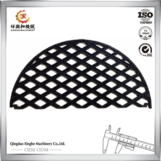 OEM Sand Casted Foundry Customized Iron Grill with Sand Blasting Finish