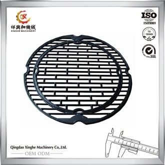 OEM Sand Casted Foundry Customized Iron Grill with Sand Blasting Finish