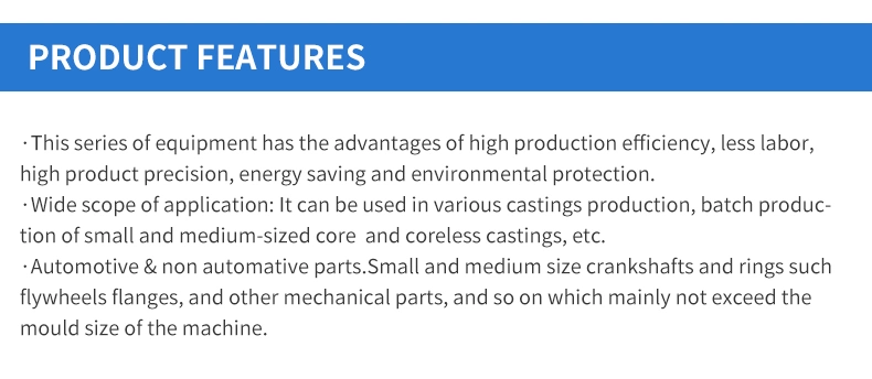 Automatic Horizontal Green Sand Casting Flask Less Molding Machine