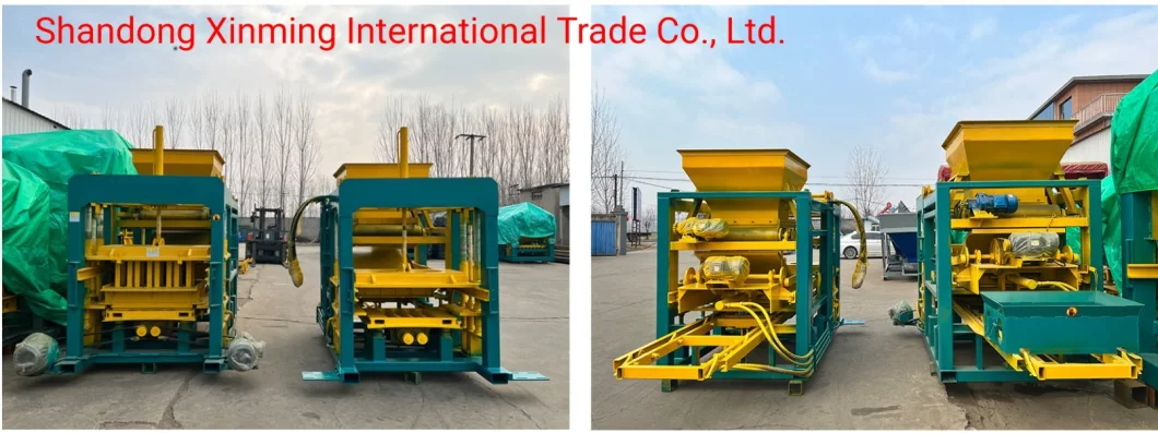 Qt4-15s Fully Automatic Hydraulic Cement Concrete Hollow Blocks Paving Bricks Making Machine Production Line