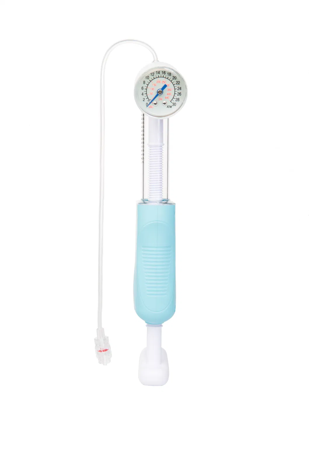 Disposable Medical Balloon Inflation Device with Digital Guage and Stopcock