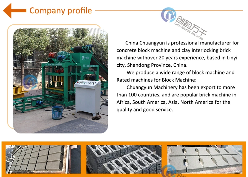 4-25 Automatic Hydraulic Sand Fly Ash Paving Interlocking Cement Brick Block Molding Machine