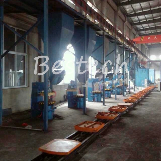 Foundry Green Sand Moulding Line Automatic Flaskless Molding Machine