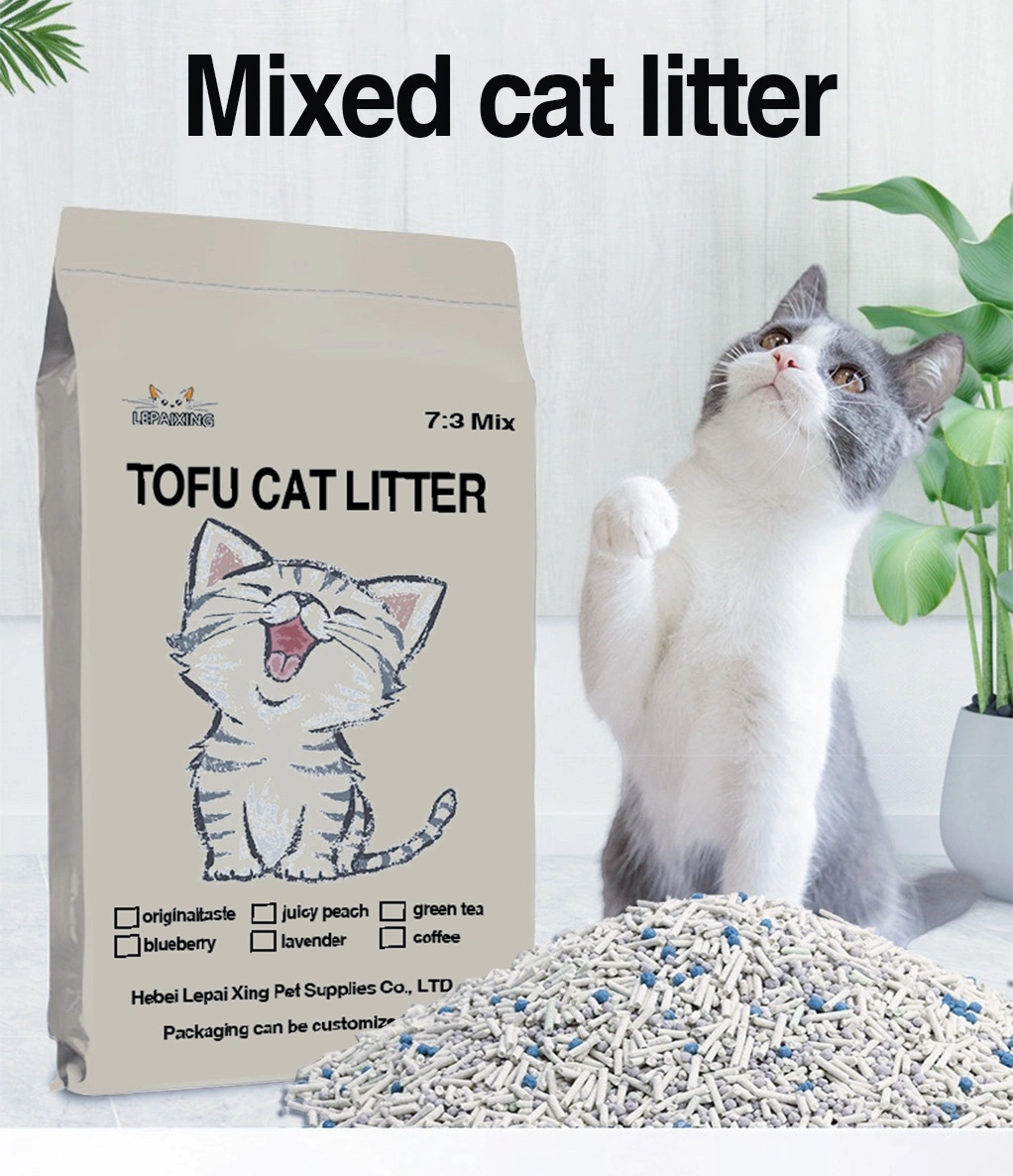 Mixed Cat Litter Tofu and Bentonite Cat Sand