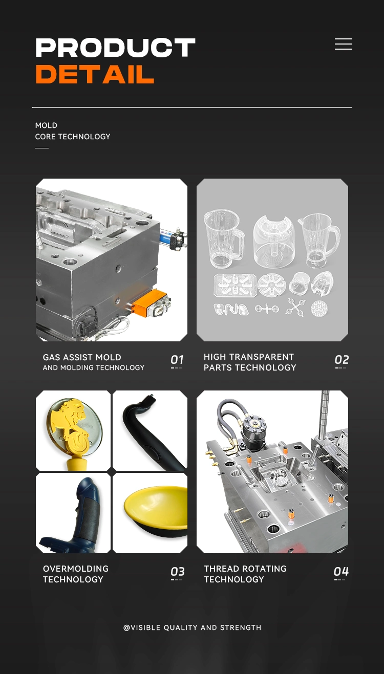 China Manufacturer Machining Aluminum Moulded Injection Mold Plastic Injection Mold Making Plastic Mould Die Maker