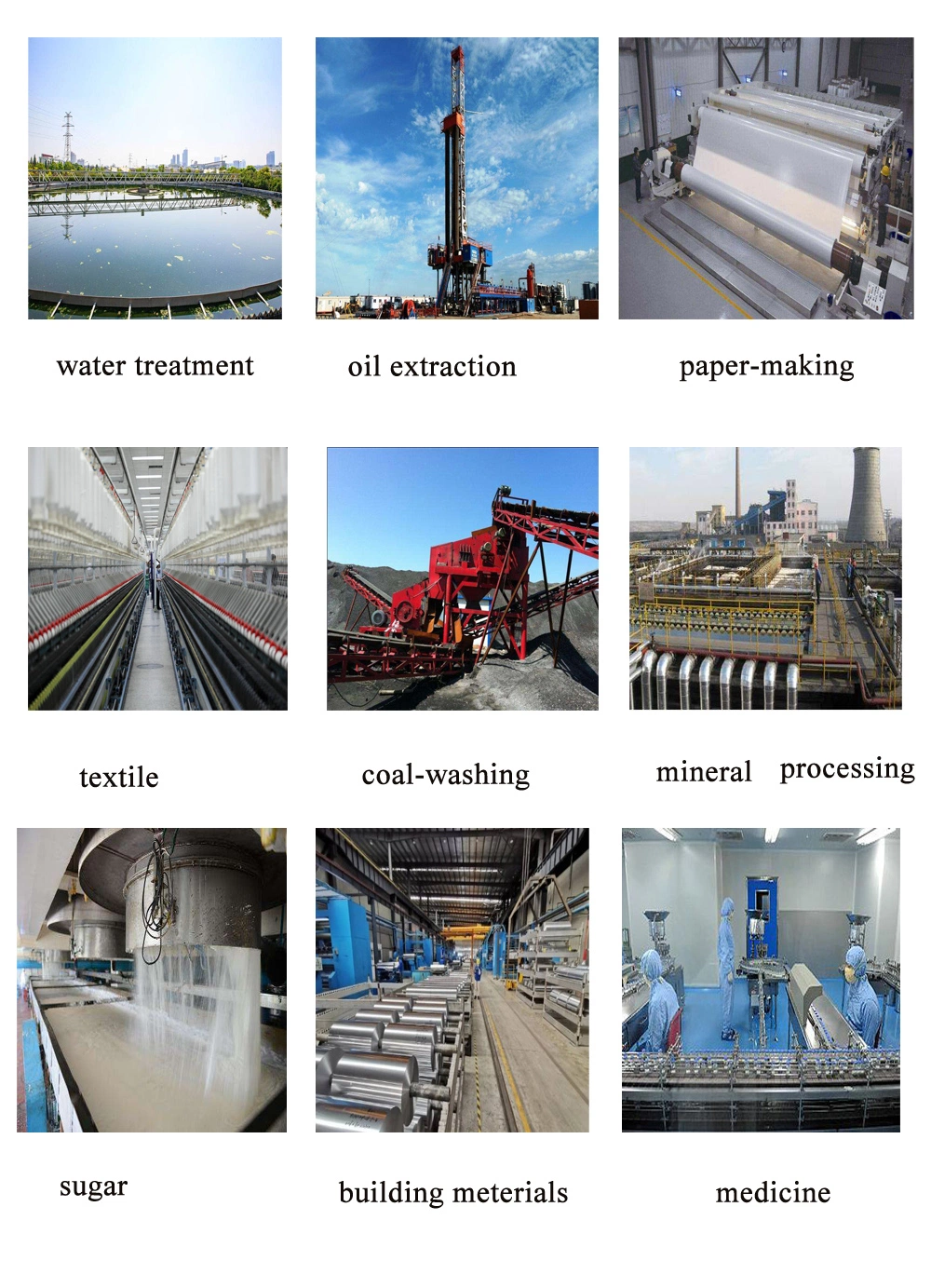 Polyacrylamide PAM Flocculant, Anionic Cationic Non-Ionic Amide Precipitant, Thickener, Sewage Treatment Agent, Water Purification Agent, Coal Washing, Sand Was