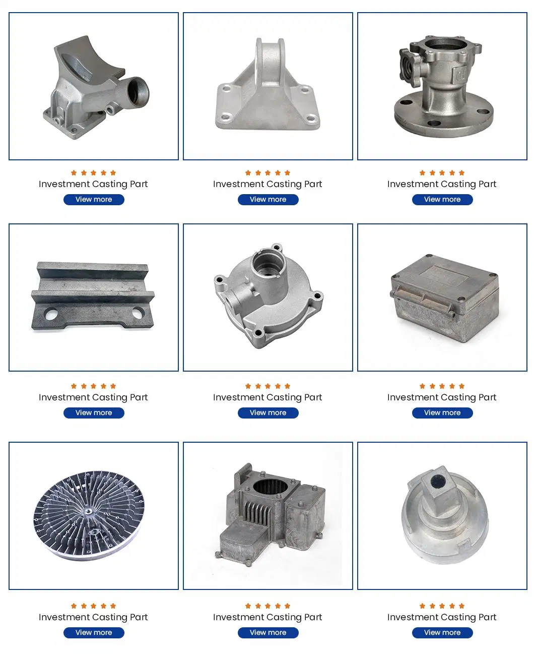 QS Machinery Precision Castings Inc Customized Investment Casting Service China Industrial Valve Investment Casting Parts