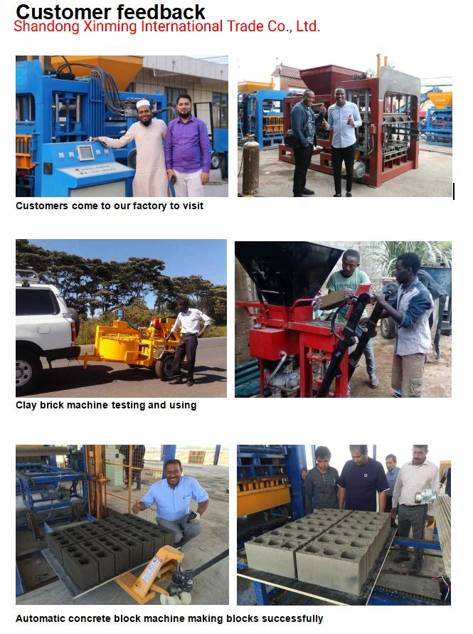 Qt4-15s Fully Automatic Hydraulic Cement Concrete Hollow Blocks Paving Bricks Making Machine Production Line