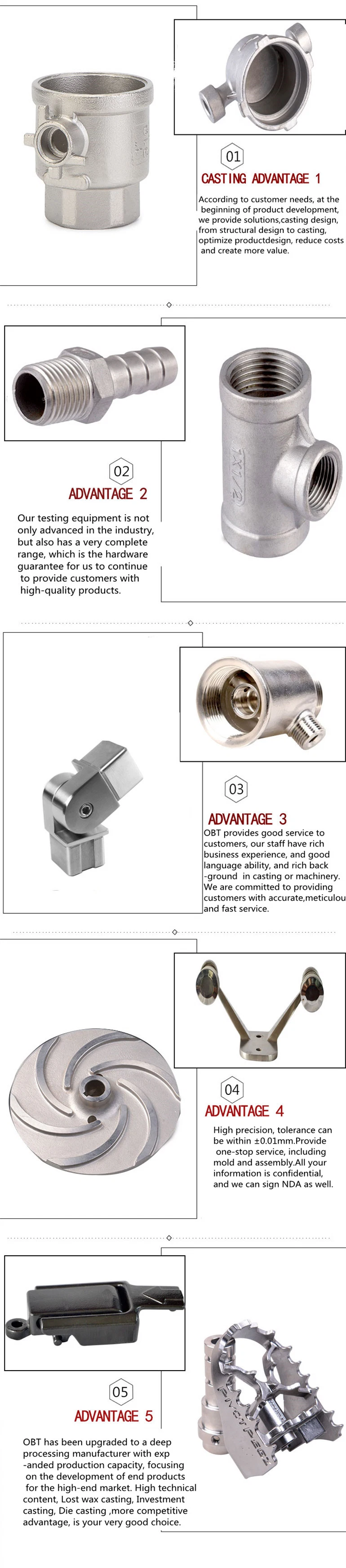 OEM Foundry Custom Precision Forged CNC Machining Parts Copper/Aluminum /Bronze / Iron /Zinc/Carbon Steel/Stainless Lost Wax Investment Die Casting Sand Casting