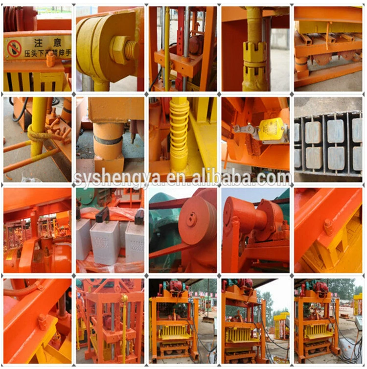 Qtj4-40b Hollow Block Making Machine Sand Cement Brick Mould Africa