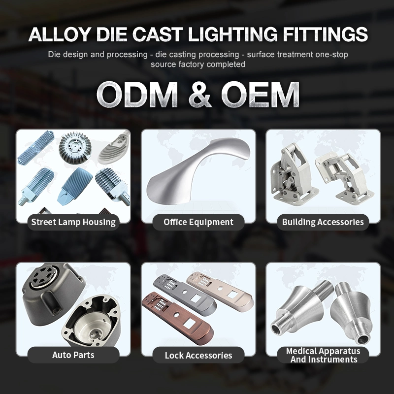 Cast Foundry Custom High Precision Zinc Alloy Machinery Part Lamp Die Casting