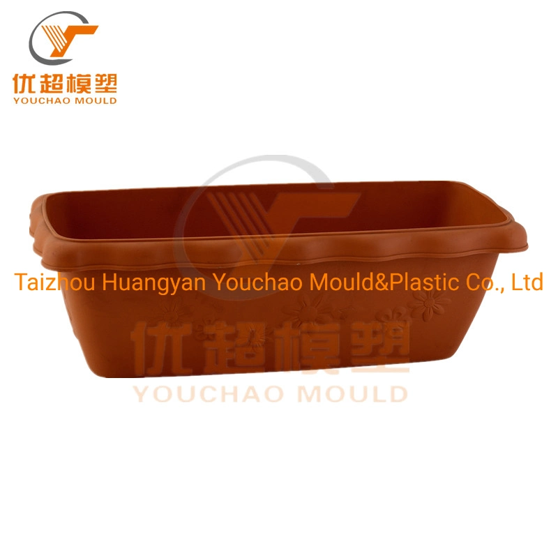 Custom Plastic Garden Flower Pot Mold in Texture Making Plant Injection Mould for Sale