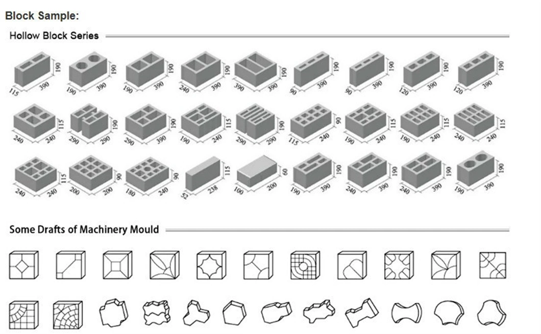 Semi Automatic Brick Making Machinery Hydraulic Concrete Block Making Production Line