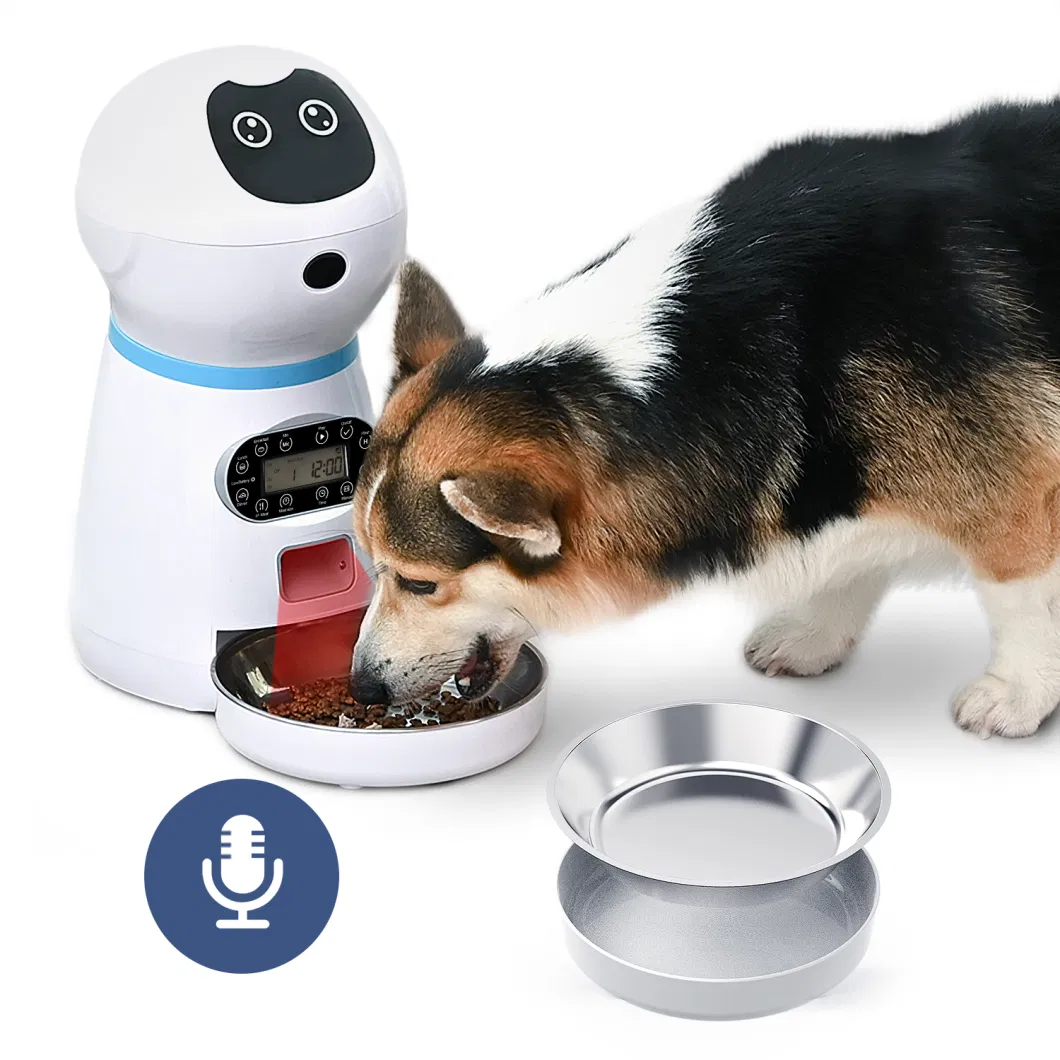 New Inventions Smart Pet Products Dog Cat Feeder Automatic with Voice Recorder