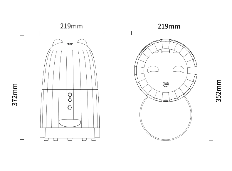 Detachable Food Tray for Smart Pet Feeder with Freshness Lock