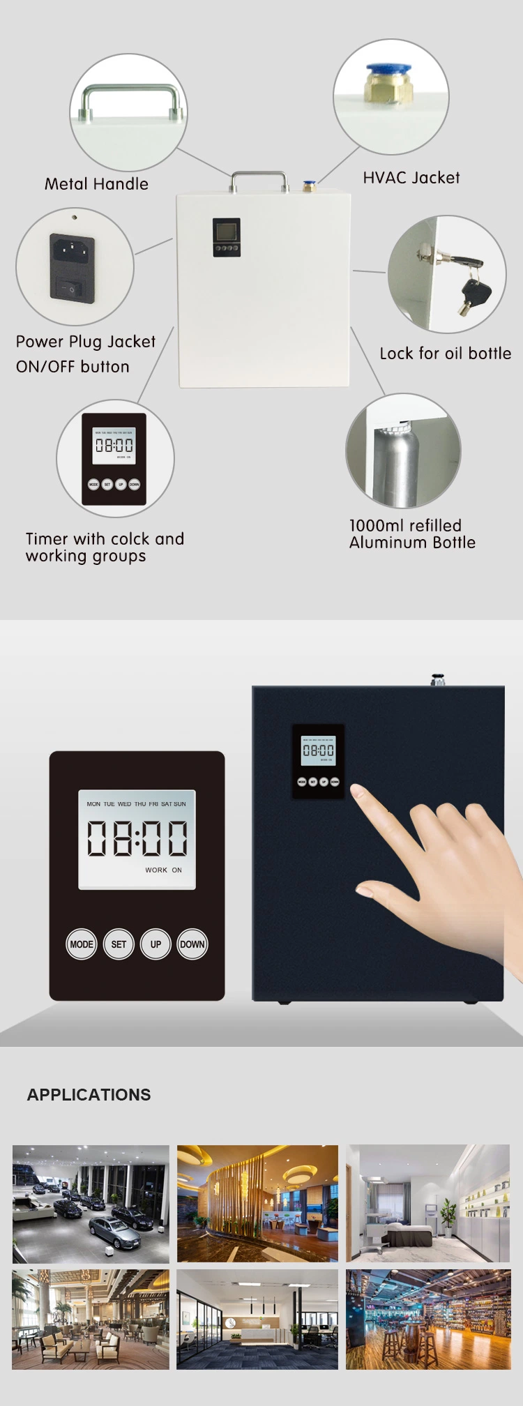 Wholesale Factory Price USB Waterless Aroma Room Diffuser Battery Scent Diffuser Machine